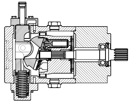 DENISON丹尼遜世界杯系列軸向柱塞泵剖面圖